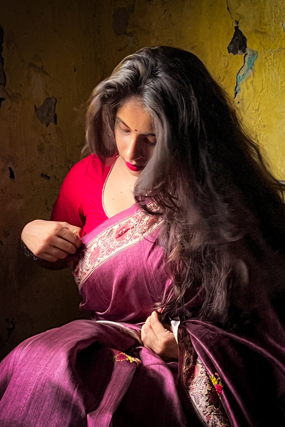 Meher (Purplish-Maroon)