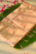 Kora Kismat (Peach, Zardosi Work)