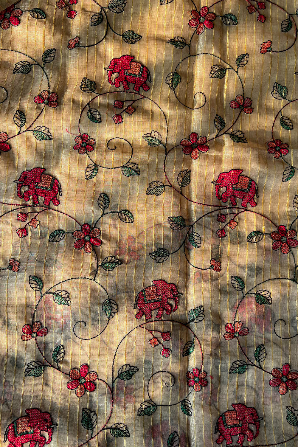 Kora Kriti (Elephant Embroidery)