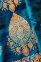 Sapphire Splendor (Pure Banarasi Silk)