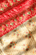 Gaja Gamini (Red & White Patola)