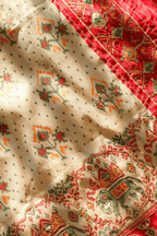 Gaja Gamini (Red & White Patola)