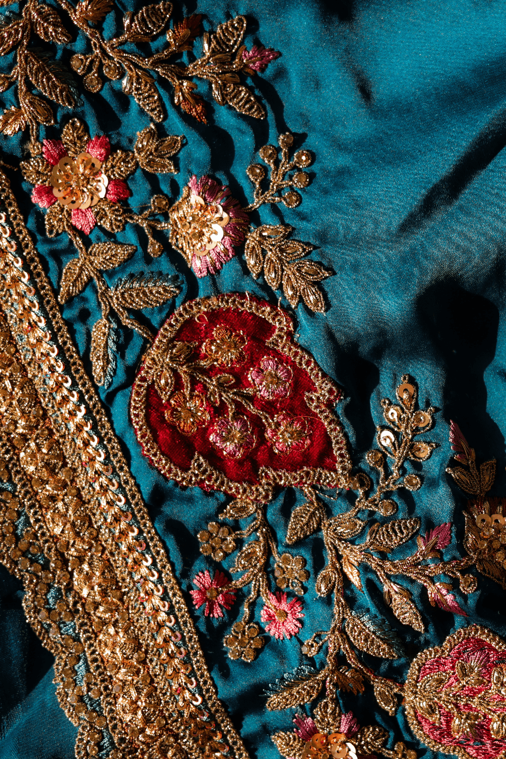Silken Touch (Blue, Butter Crepe Silk)