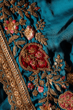 Silken Touch (Blue, Butter Crepe Silk)