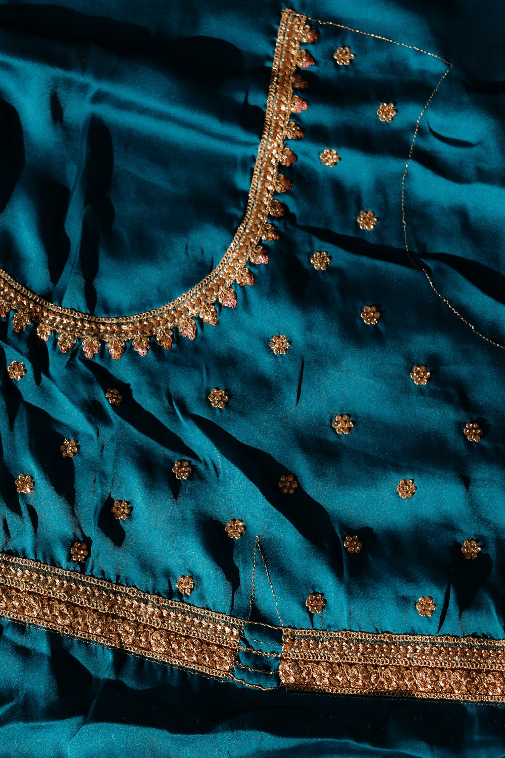 Silken Touch (Blue, Butter Crepe Silk)