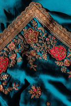 Silken Touch (Blue, Butter Crepe Silk)