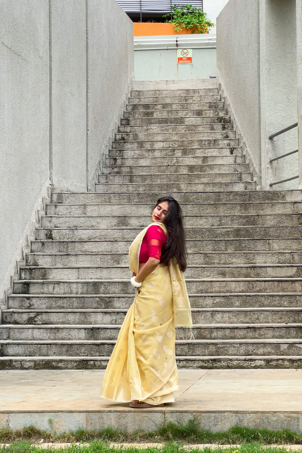 Kora Kismat (Yellow, Zardosi Work)