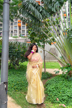 Kora Kismat (Yellow, Zardosi Work)