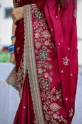 Silken Touch (Maroon, Butter Crepe Silk)